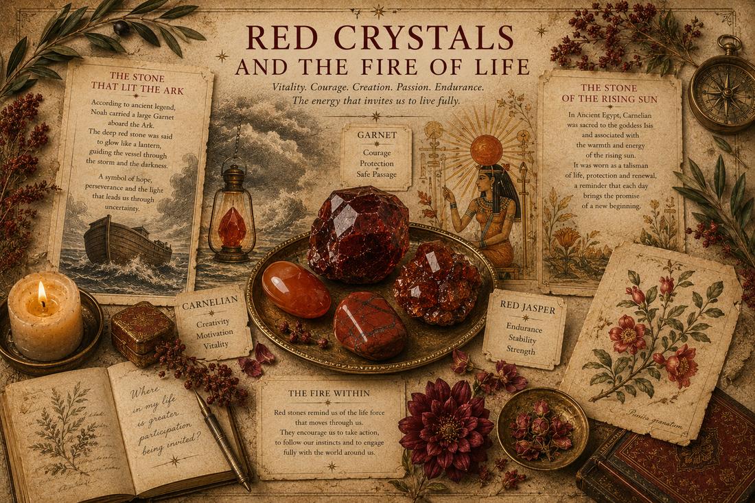 Red Crystals and the Fire of Life