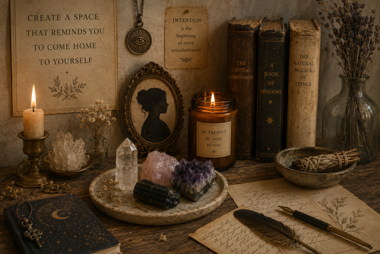 Creating a sacred crystal corner at home