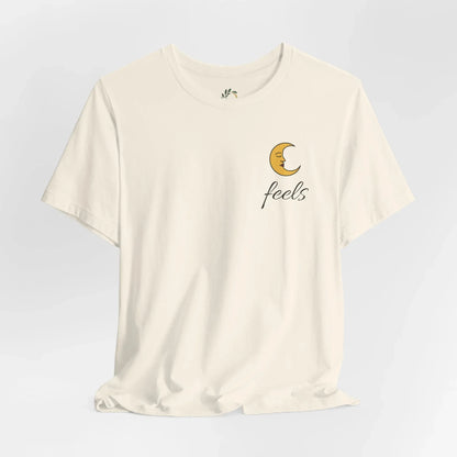 Moon Feels Graphic Tee - Crescent Moon Chest Print