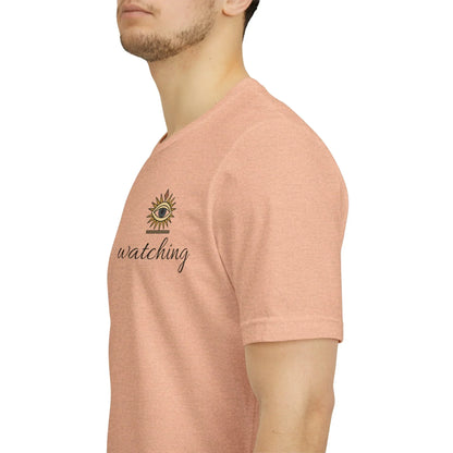 The Eye Watching T-Shirt - Graphic Tee with All-Seeing Eye Design