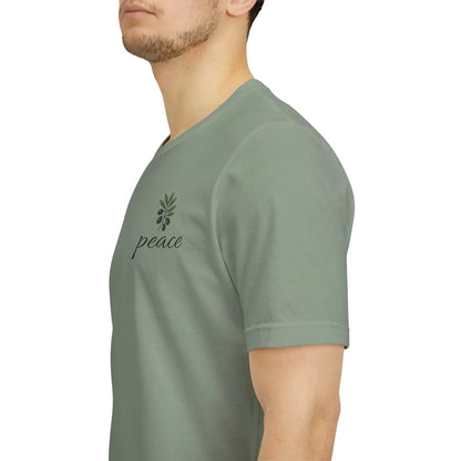 Olive Branch Peace T-Shirt - Tranquil Floral Tee