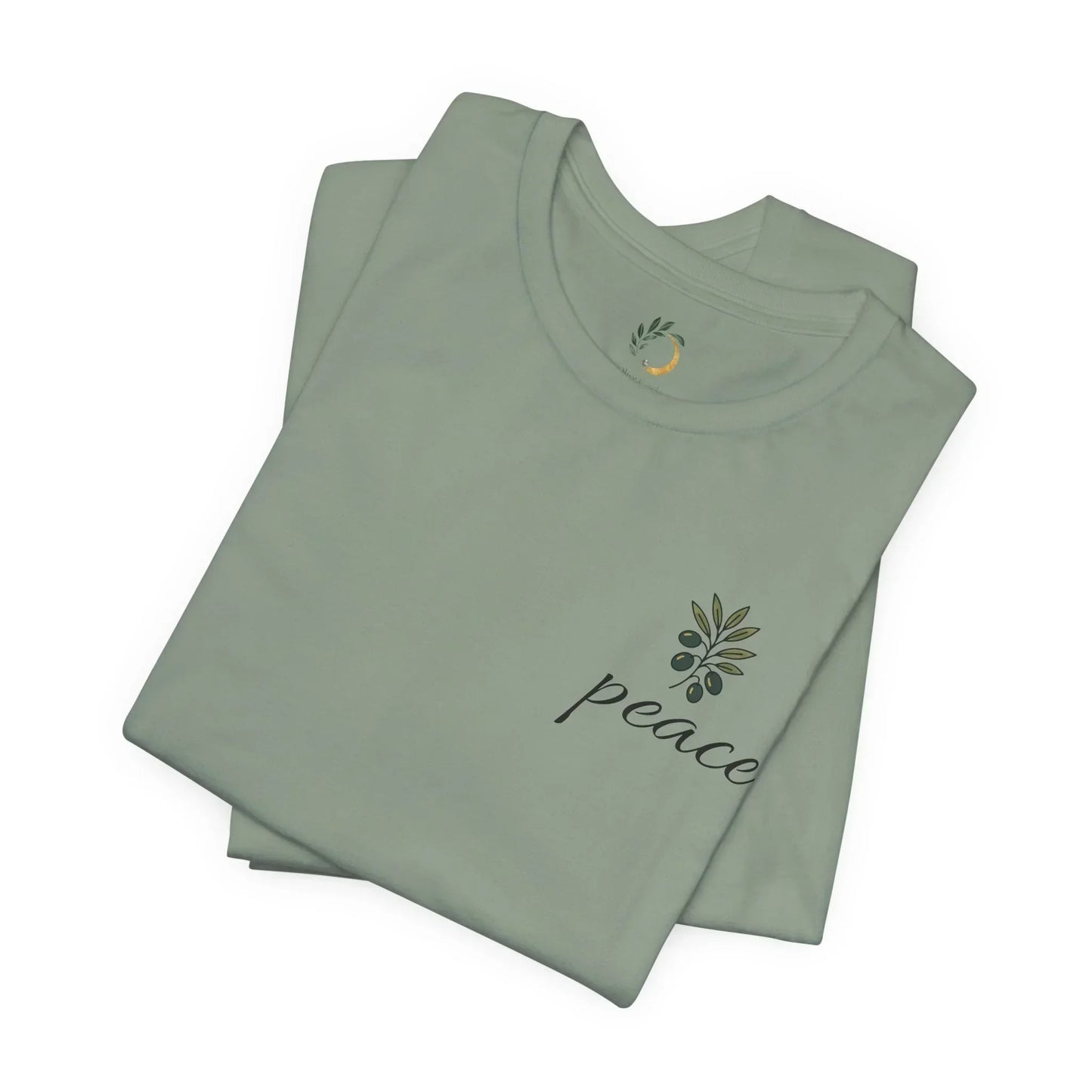 Olive Branch Peace T-Shirt - Tranquil Floral Tee