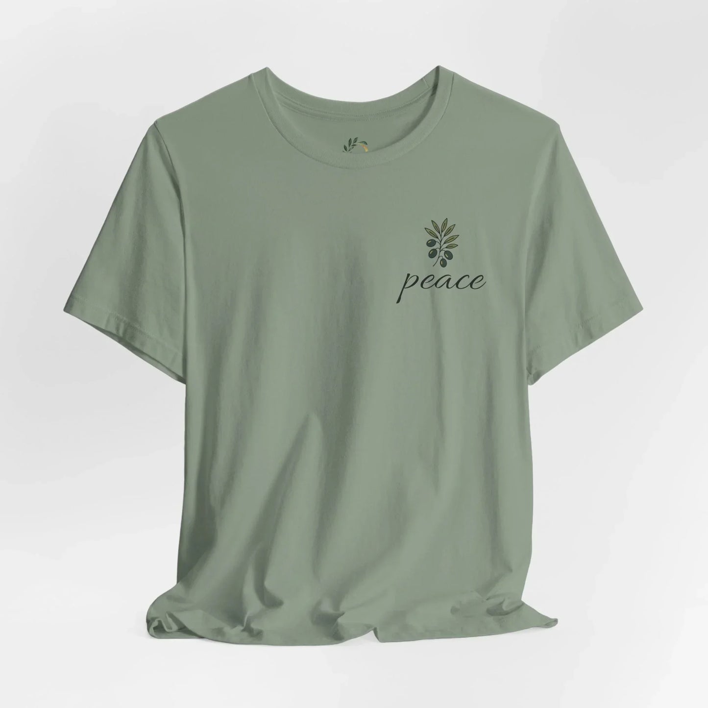 Olive Branch Peace T-Shirt - Tranquil Floral Tee
