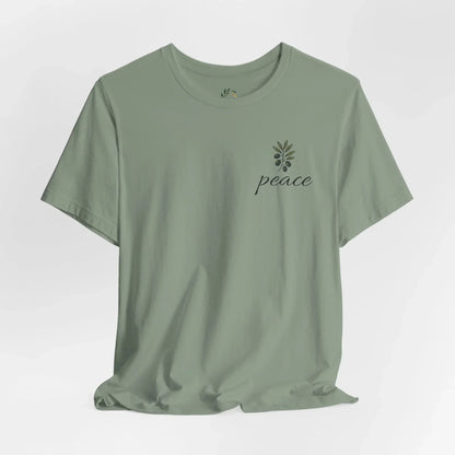 Olive Branch Peace T-Shirt - Tranquil Floral Tee