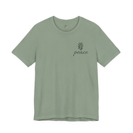 Olive Branch Peace T-Shirt - Tranquil Floral Tee