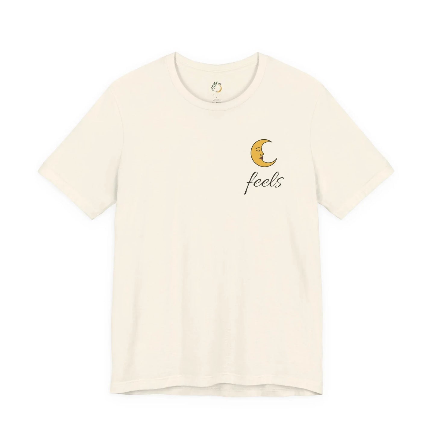 Moon Feels Graphic Tee - Crescent Moon Chest Print