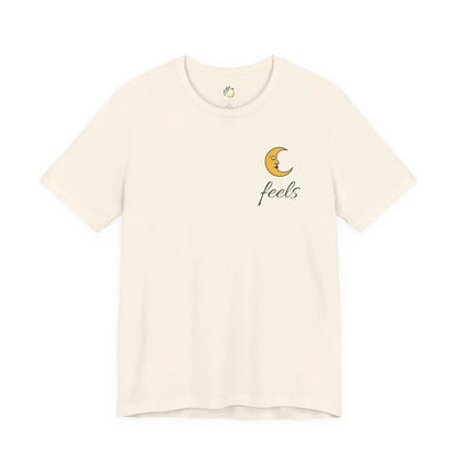 Moon Feels Graphic Tee - Crescent Moon Chest Print