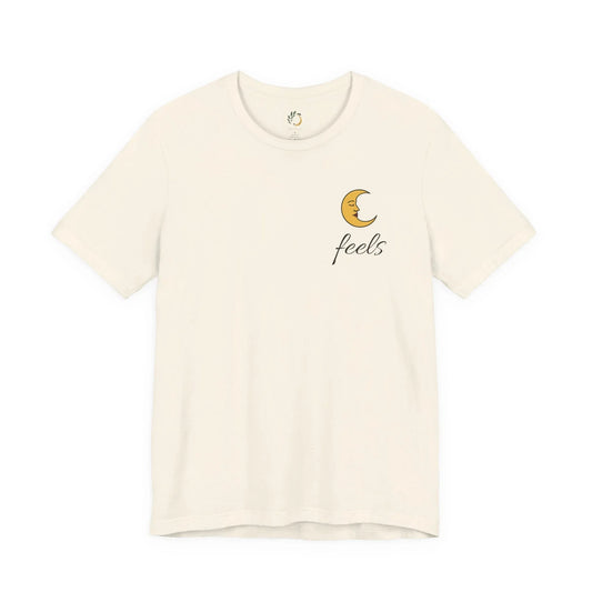 Moon Feels Graphic Tee - Crescent Moon Chest Print
